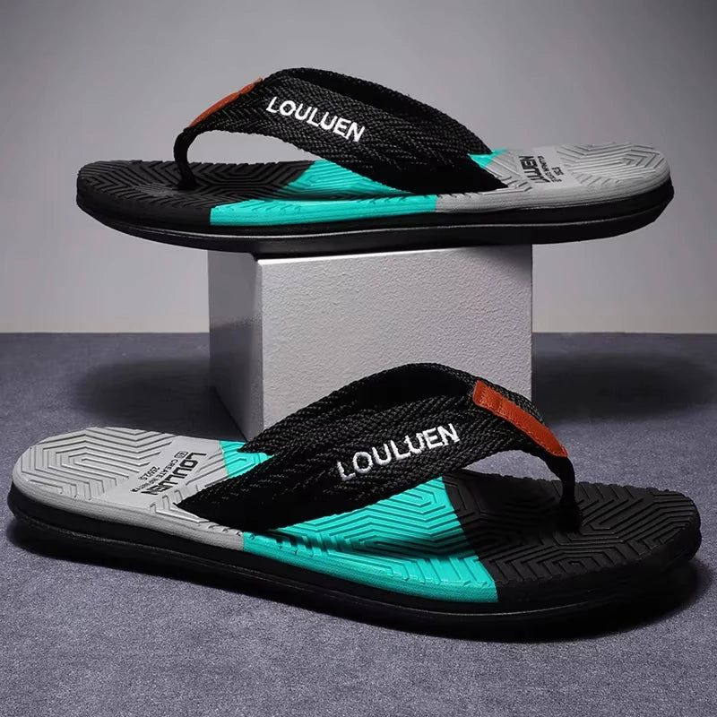 Men’s Breathable Summer Beach Flip Flops Casual Outdoor Slippers