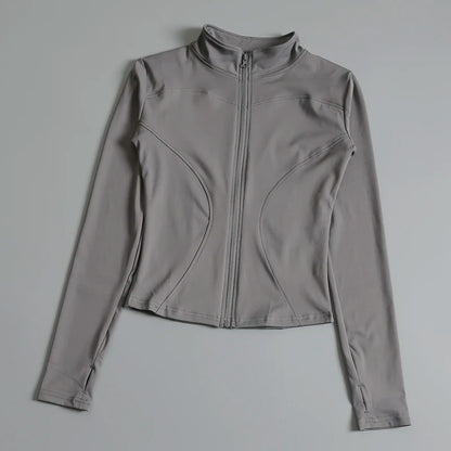 Women's Zip Long Sleeve Yoga Sports Jacket
