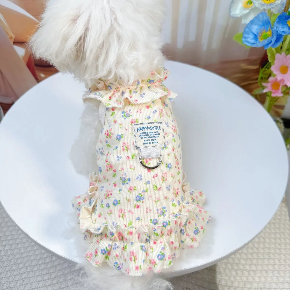 Floral Princess Dress for Dogs & Cats Spring Summer Pet Clothing