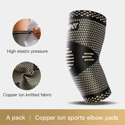1 or 2 Pack Copper Infused Compression Ankle Support Sleeves