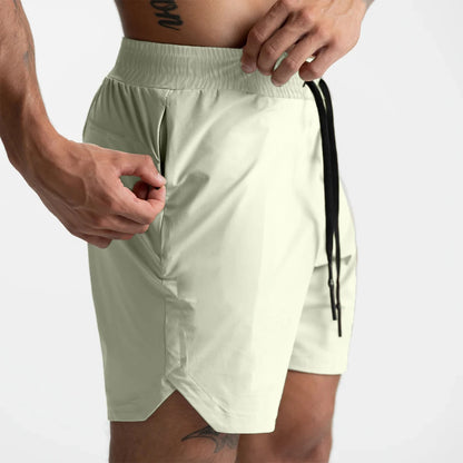 Men's Quick Dry Woven Running Fitness Shorts