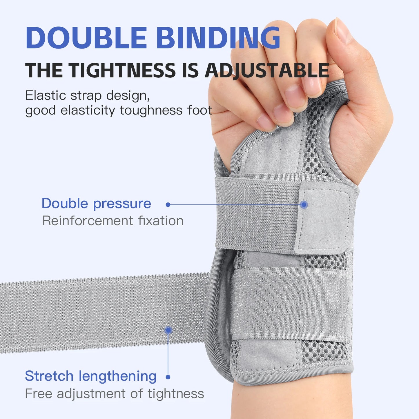 1 or 2 Pack Adjustable Wrist and Thumb Support Straps