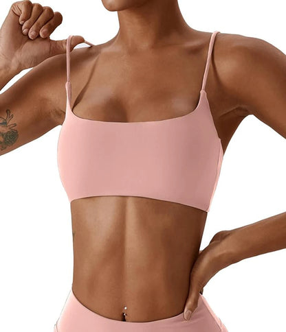 Women's Soft Cross Back Yoga Sports Bra