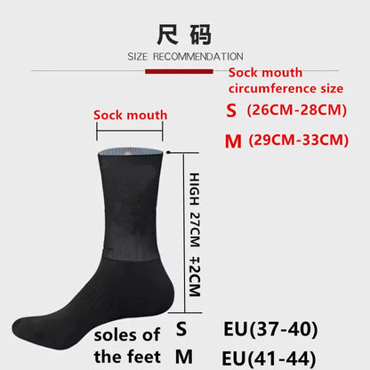 Anti Slip Seamless Compression Cycling Socks