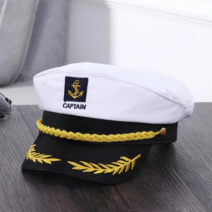 Unisex Adjustable Yacht Captain Sailor Hat