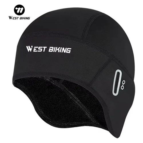 WEST BIKING Men's Windproof Thermal Fleece Cycling Cap