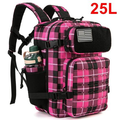 25L or 45L Tactical Hiking Backpack with Bottle Holder