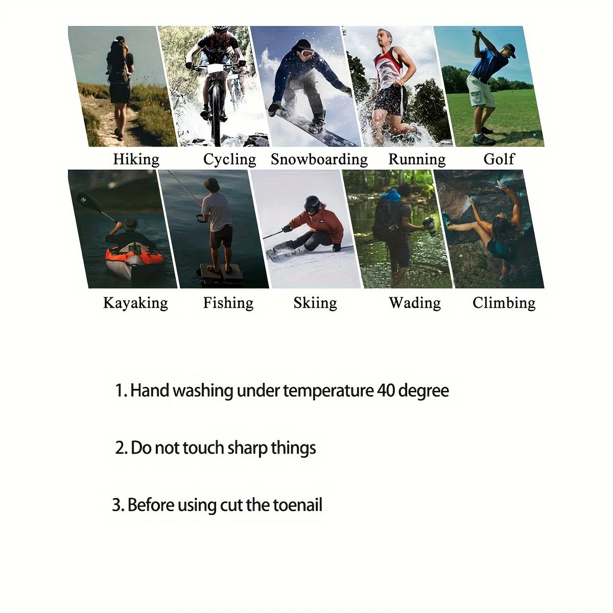 Warm Breathable Waterproof Hiking and Ski Socks