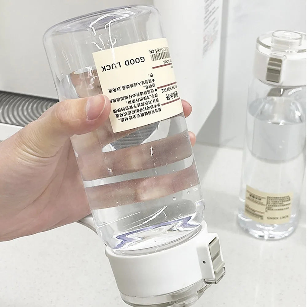 Portable Transparent Kawaii Sports Water Bottle