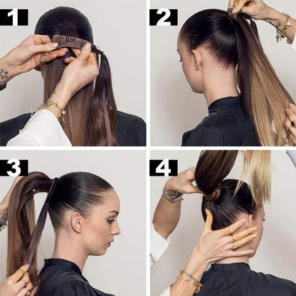 Long Straight Wrap Around Ponytail Hair Extension
